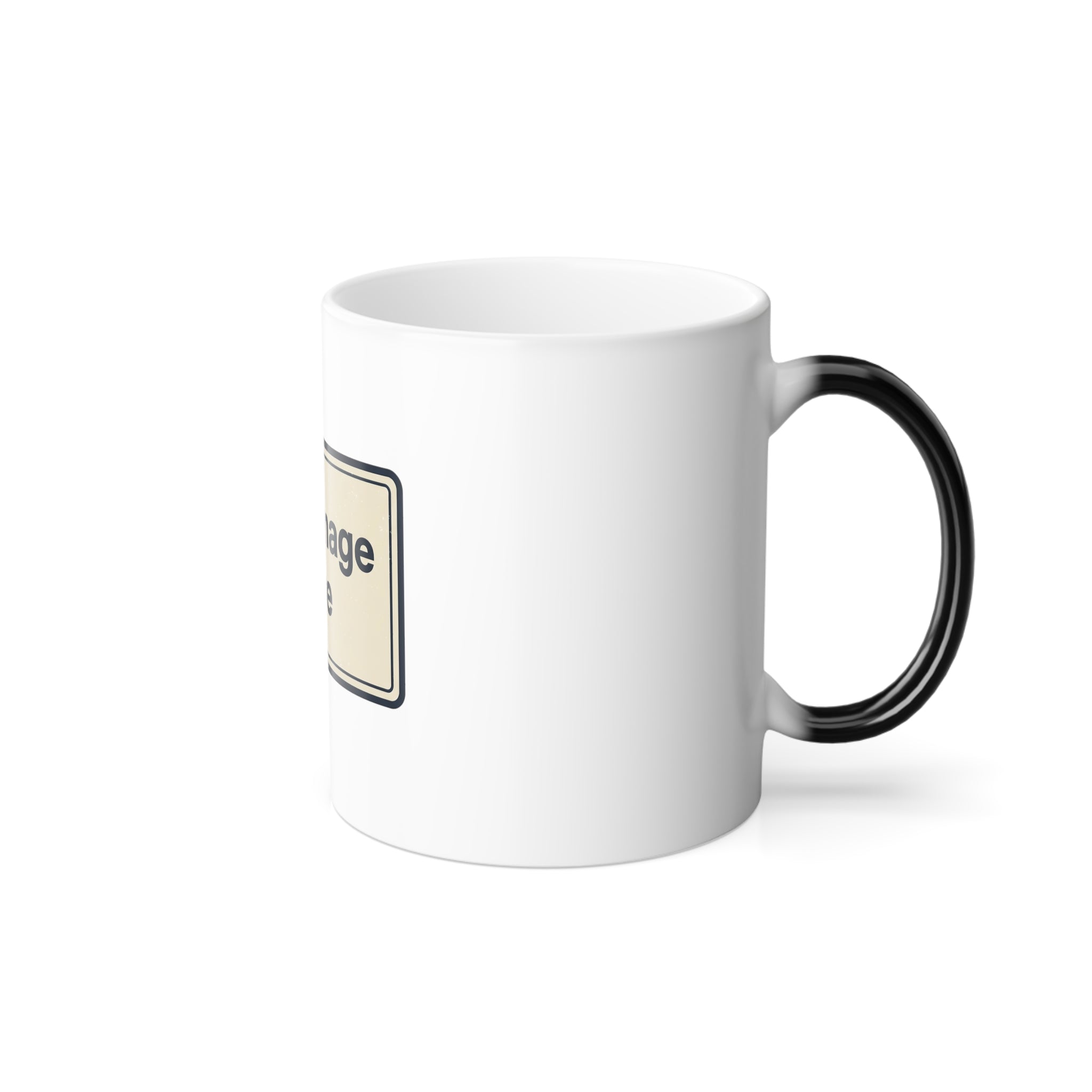 Color Morphing Mug – Personalized 11oz Heat Reveal Coffee Cup (Your Image Here)