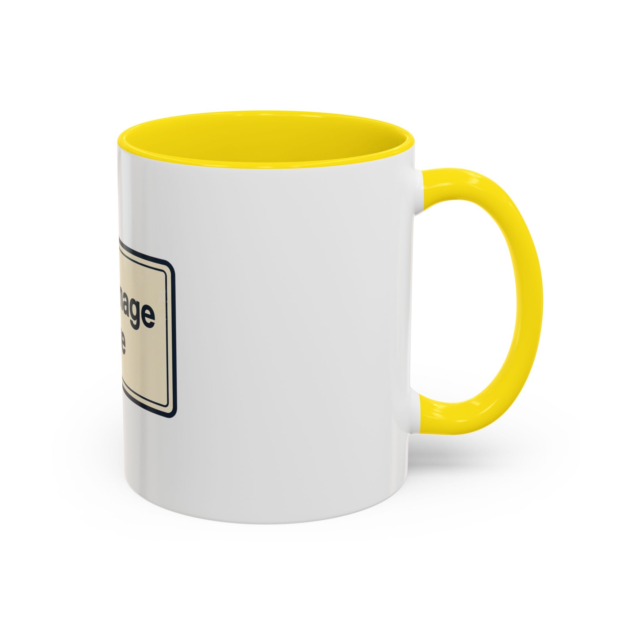 Custom Accent Coffee Mug — Personalized Image & Text Photo Mug (11/15 oz)