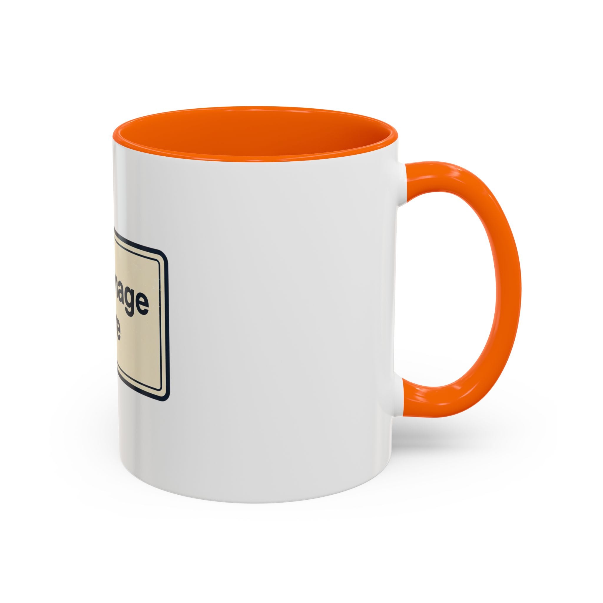Custom Accent Coffee Mug — Personalized Image & Text Photo Mug (11/15 oz)