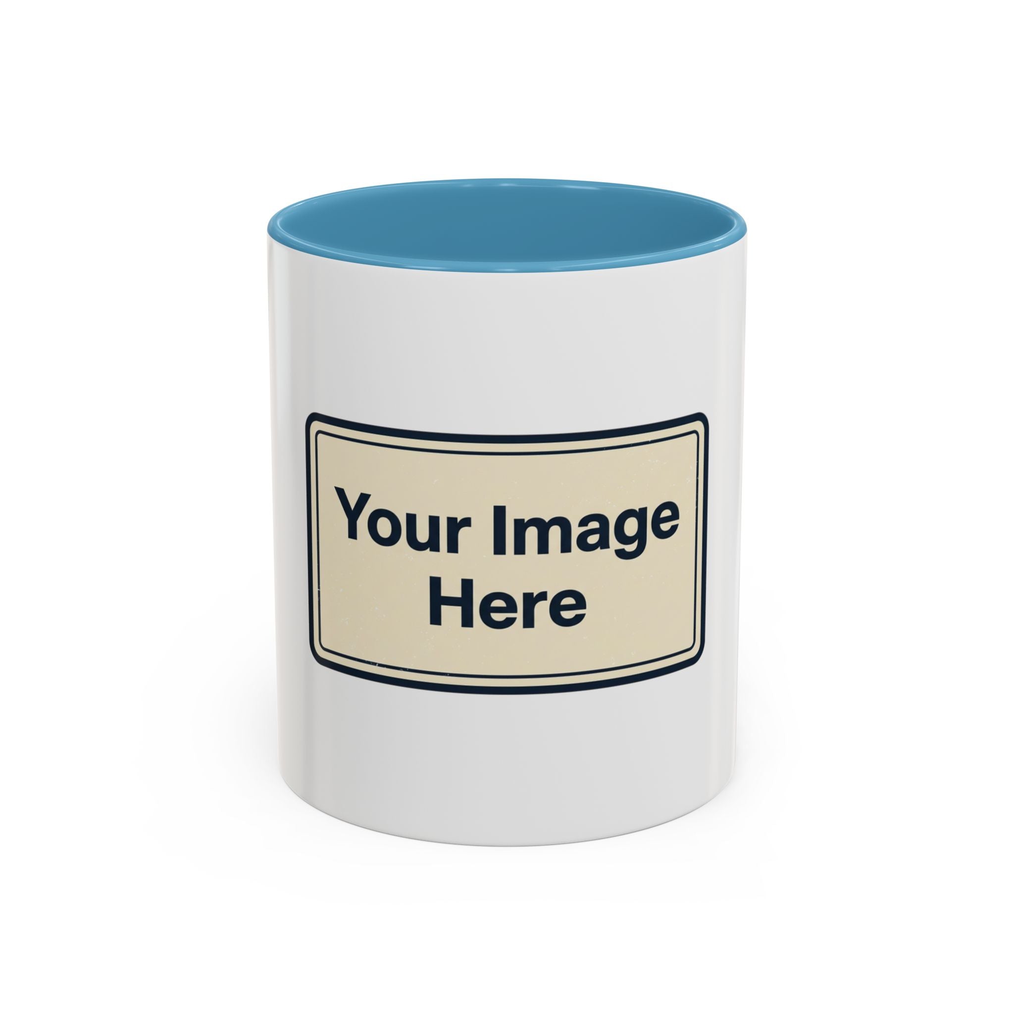 Custom Accent Coffee Mug — Personalized Image & Text Photo Mug (11/15 oz)
