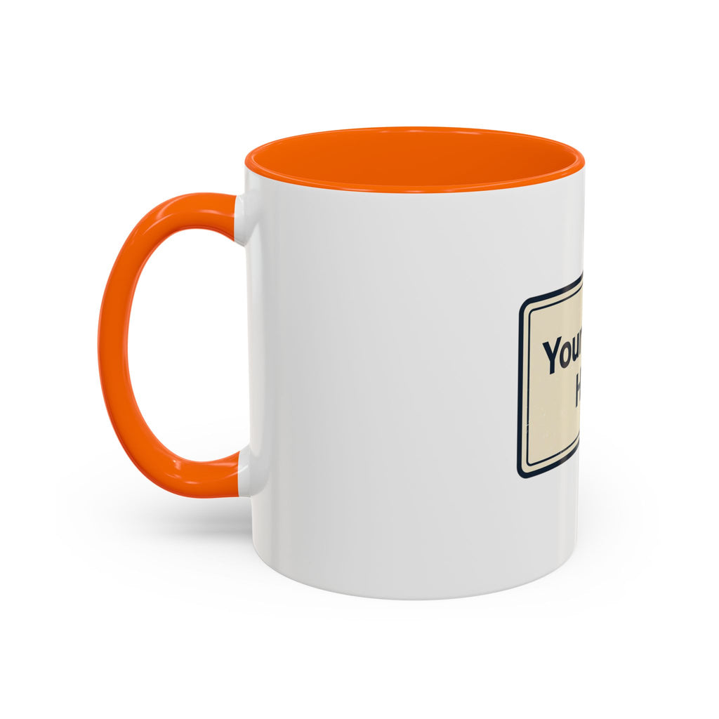 Custom Accent Coffee Mug — Personalized Image & Text Photo Mug (11/15 oz)