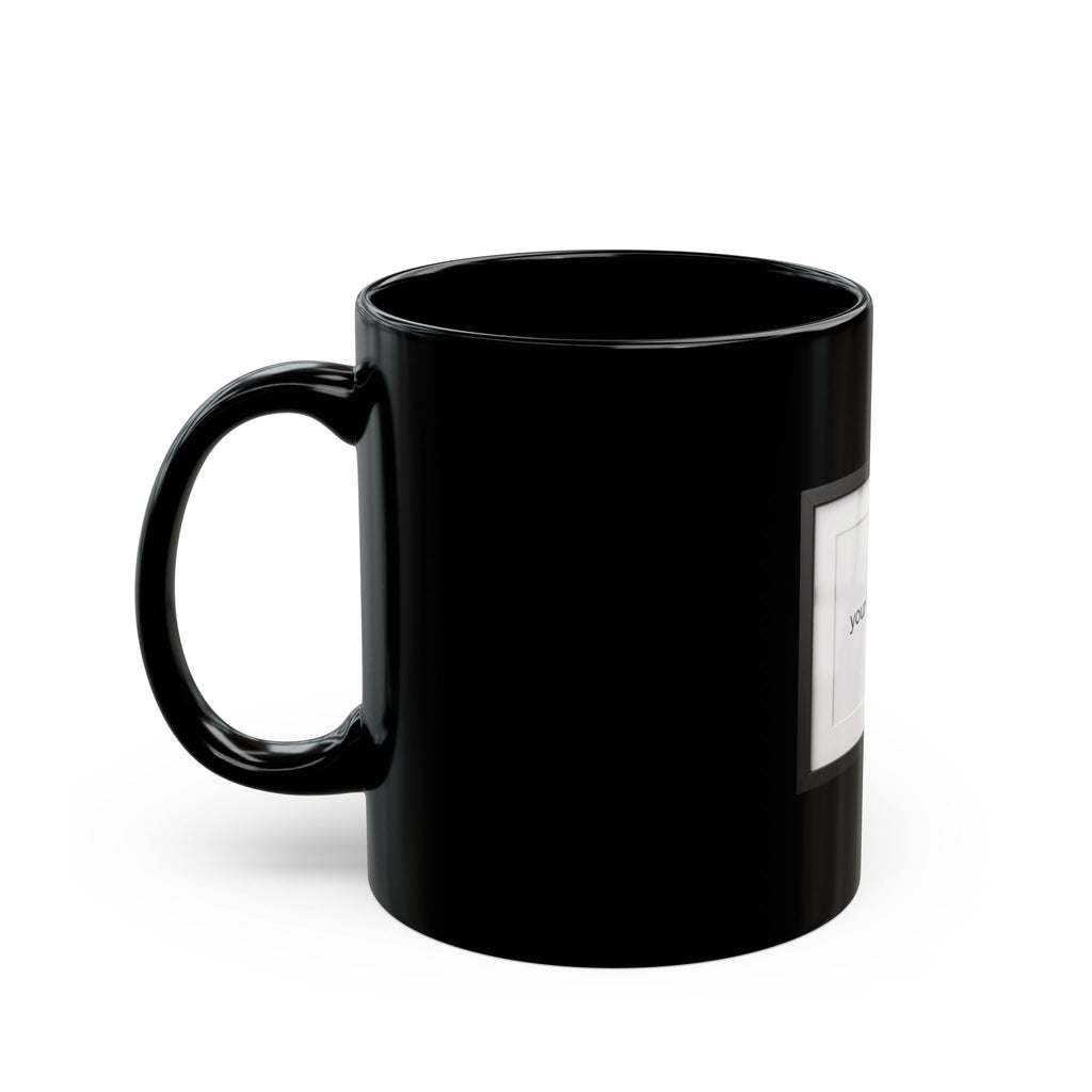 Black Photo Mug – Customizable 11oz or 15oz Coffee Cup