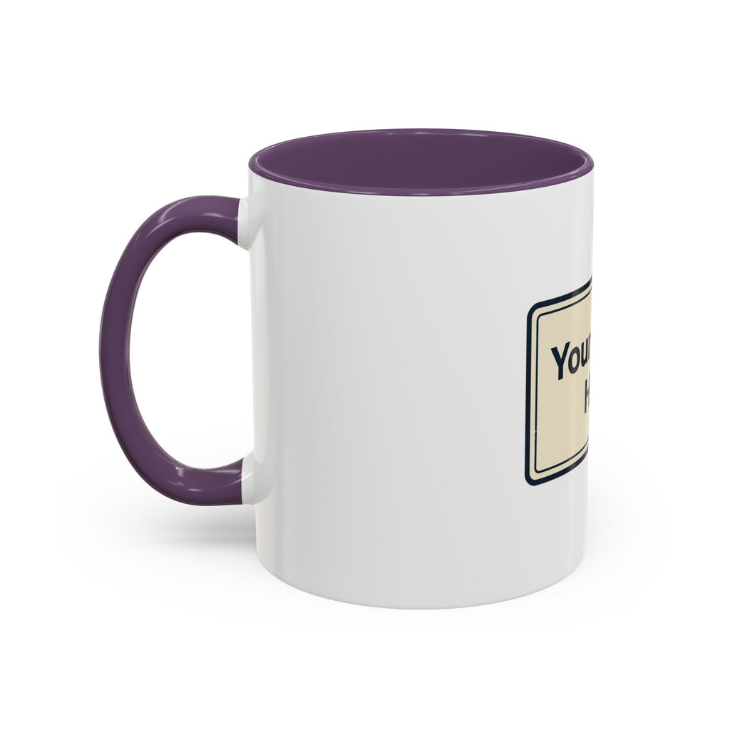 Custom Accent Coffee Mug — Personalized Image & Text Photo Mug (11/15 oz)