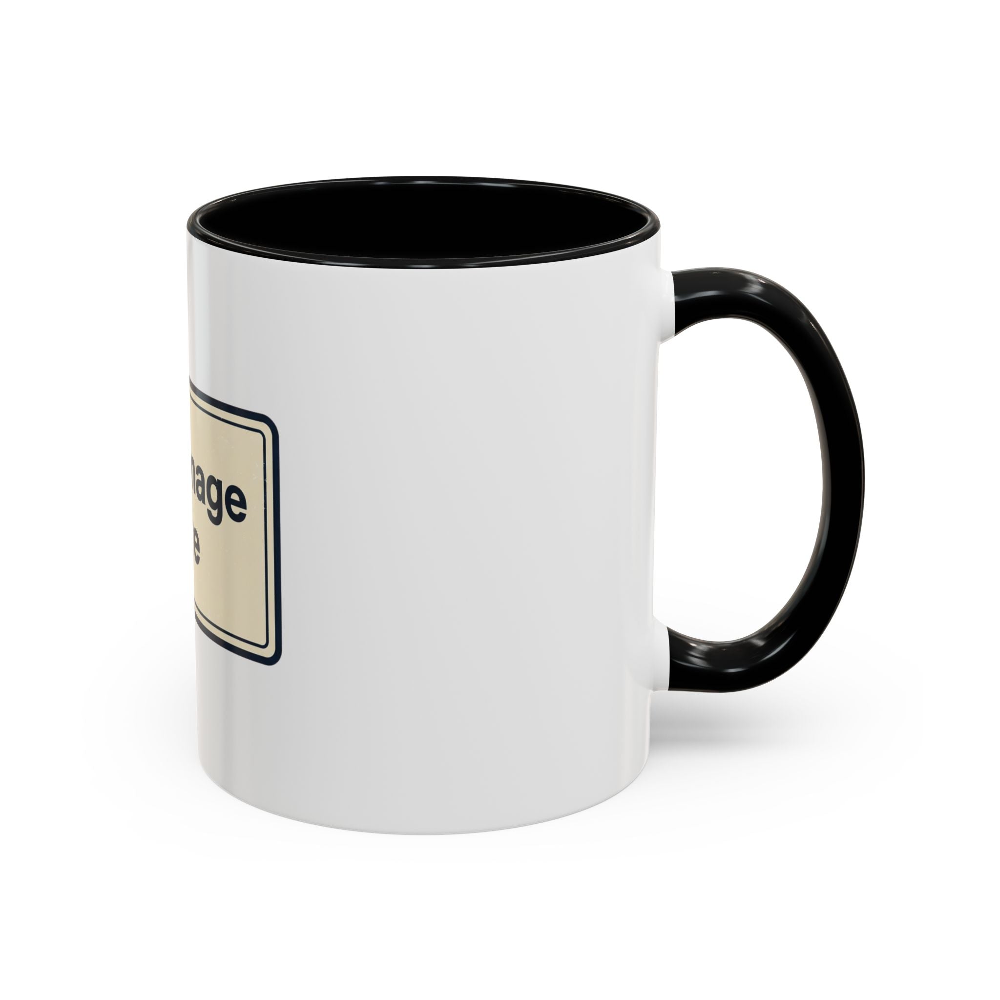 Custom Accent Coffee Mug — Personalized Image & Text Photo Mug (11/15 oz)