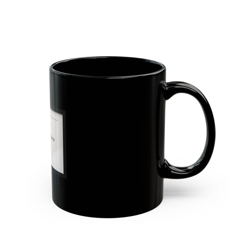 Black Photo Mug – Customizable 11oz or 15oz Coffee Cup