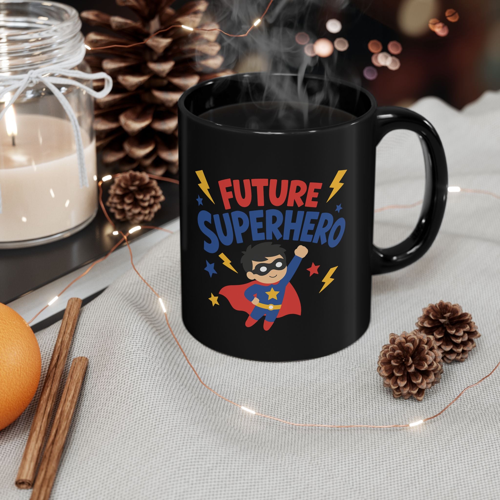 Premium Custom Black Mug – Glossy Ceramic Coffee Cup (11oz & 15oz)
