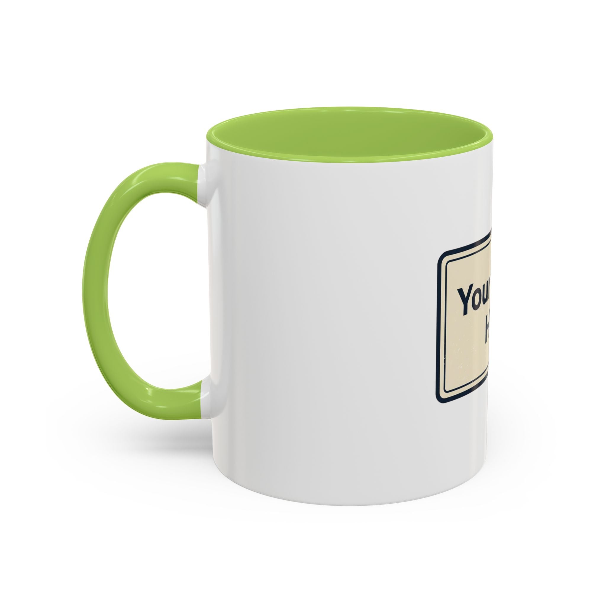 Custom Accent Coffee Mug — Personalized Image & Text Photo Mug (11/15 oz)