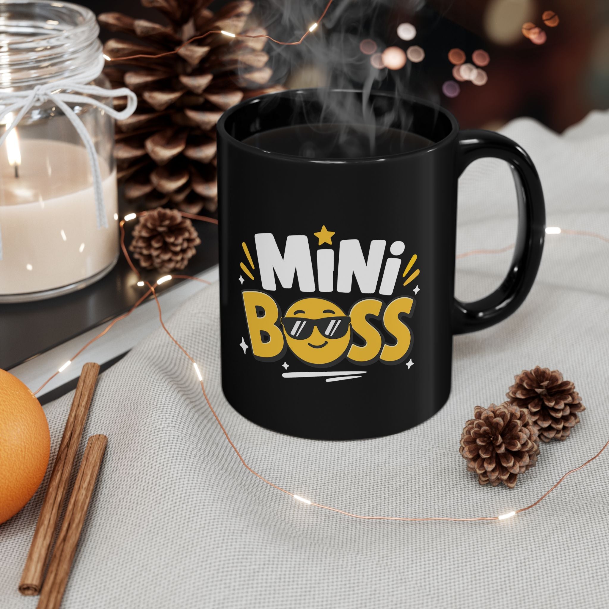 Premium Custom Black Mug – Glossy Ceramic Coffee Cup (11oz & 15oz)
