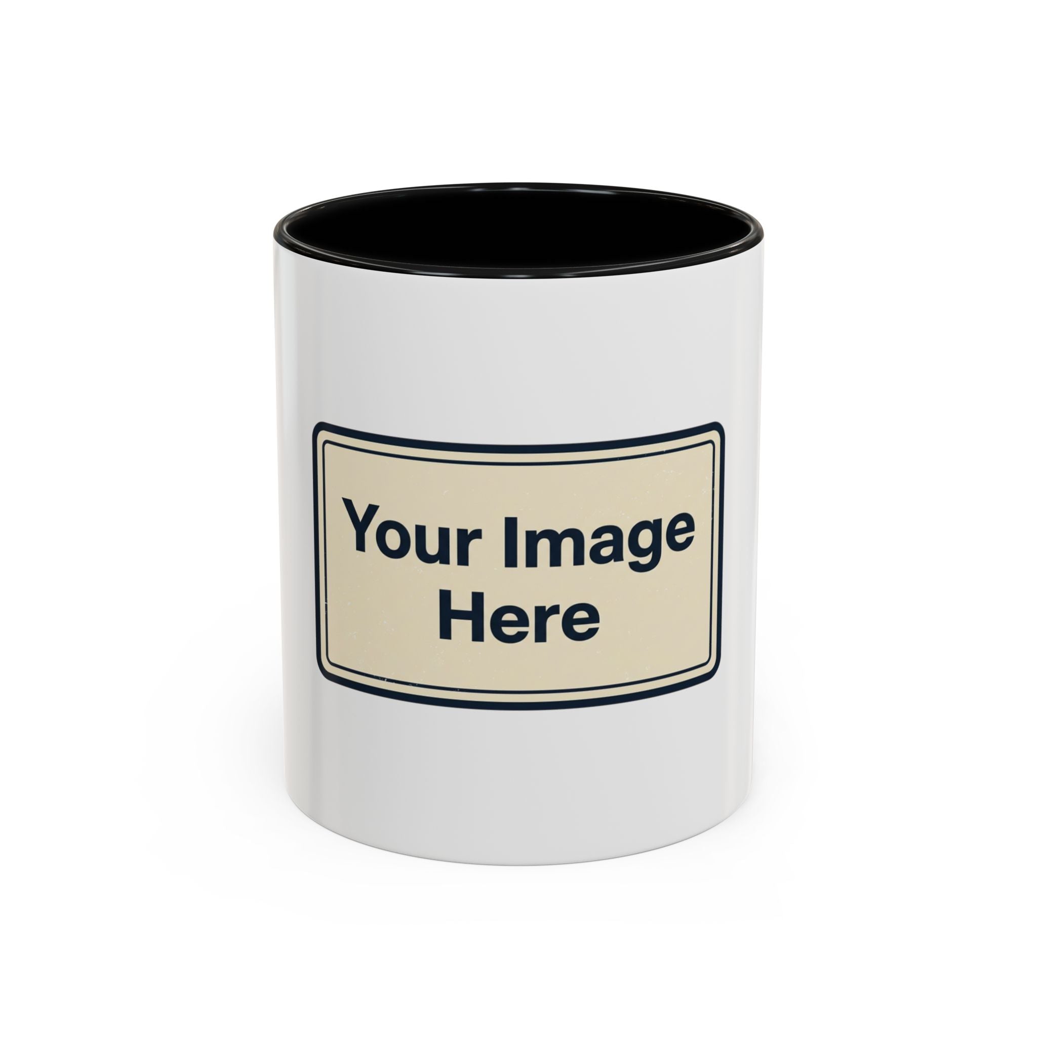 Custom Accent Coffee Mug — Personalized Image & Text Photo Mug (11/15 oz)