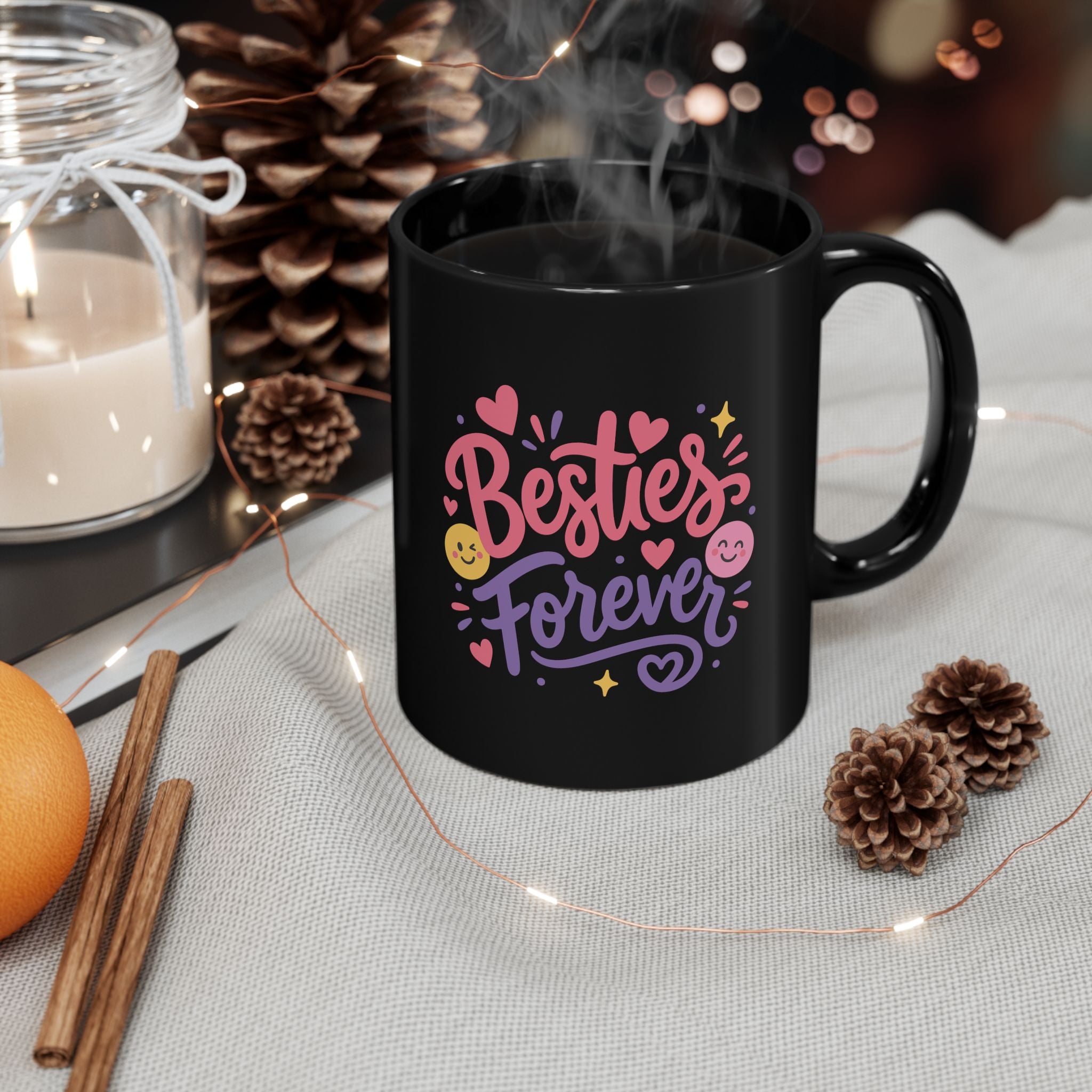 Premium Custom Black Mug – Glossy Ceramic Coffee Cup (11oz & 15oz)