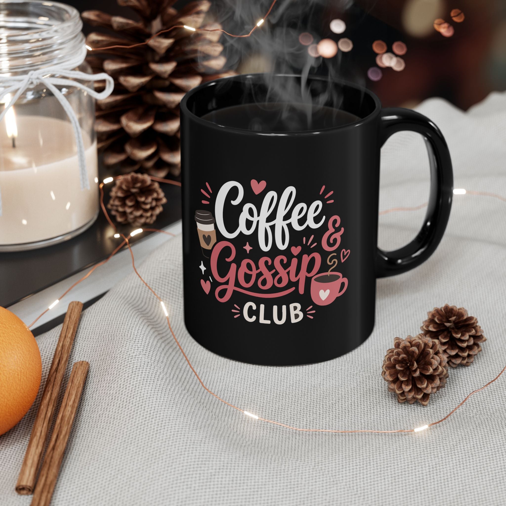 Premium Custom Black Mug – Glossy Ceramic Coffee Cup (11oz & 15oz)