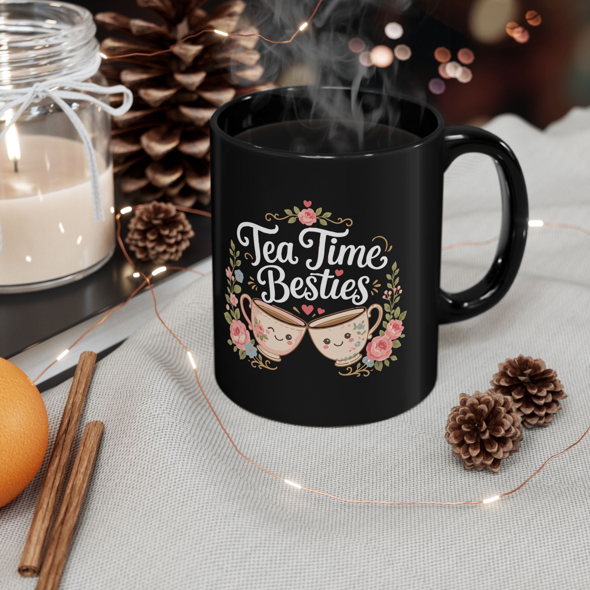 Premium Custom Black Mug – Glossy Ceramic Coffee Cup (11oz & 15oz)