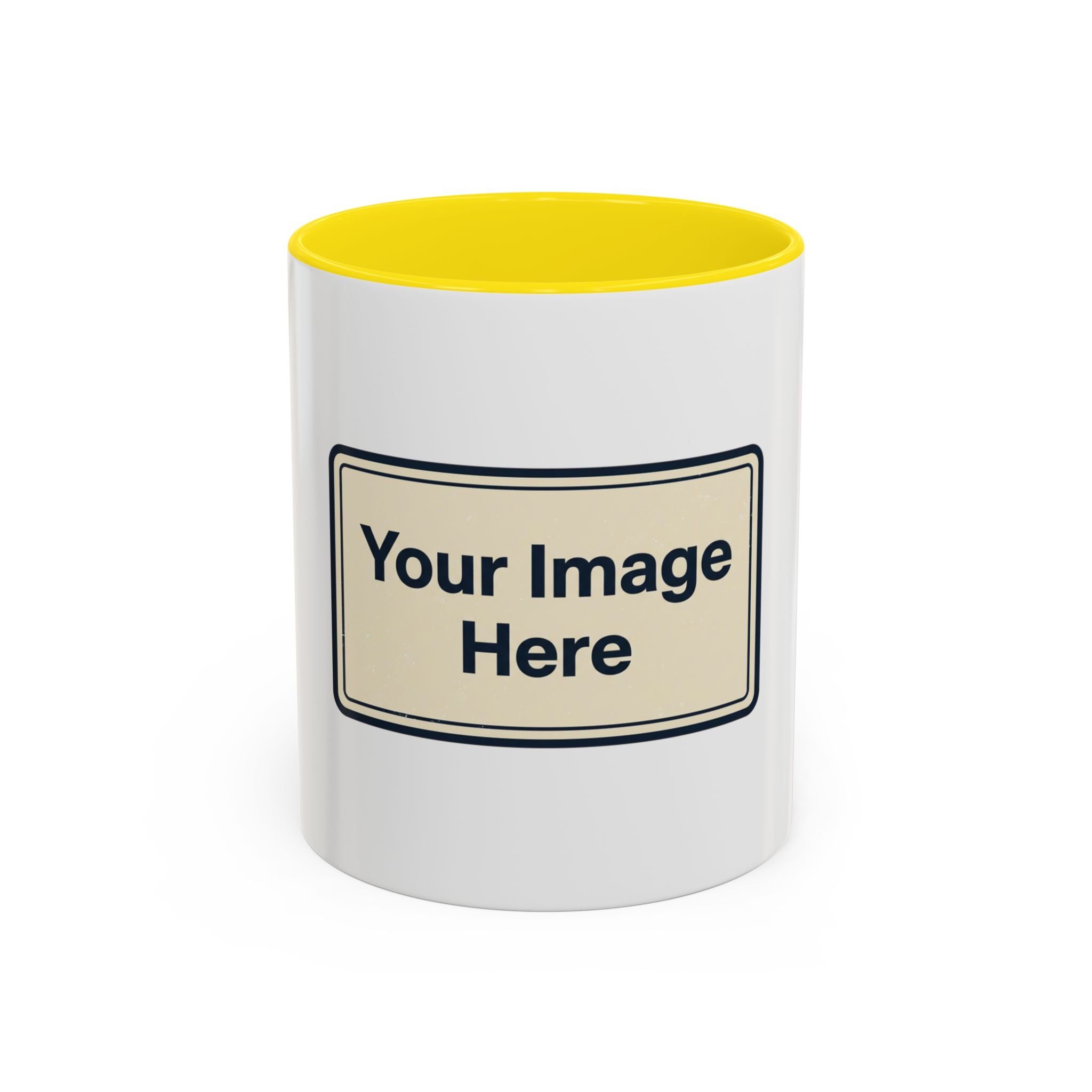 Custom Accent Coffee Mug — Personalized Image & Text Photo Mug (11/15 oz)