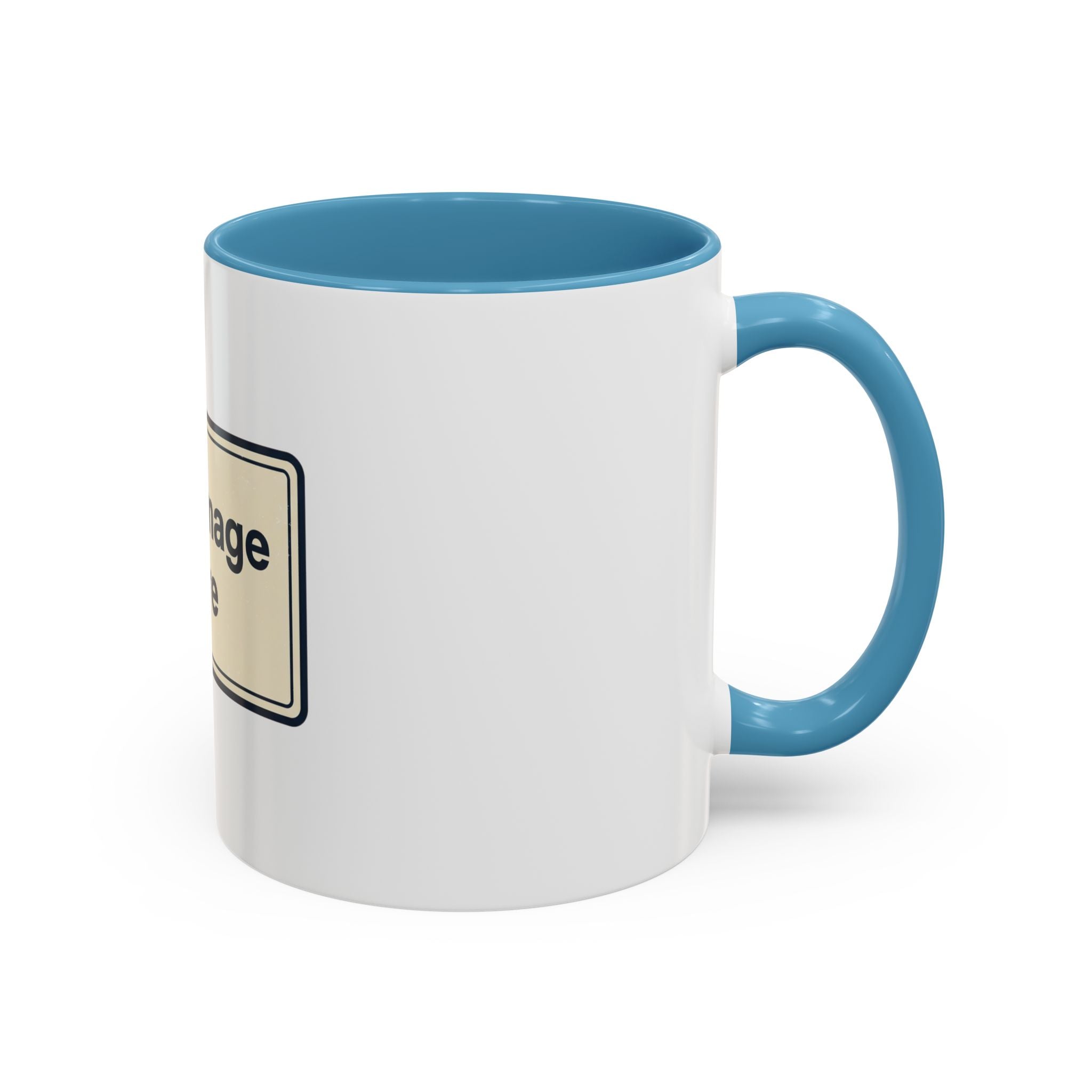 Custom Accent Coffee Mug — Personalized Image & Text Photo Mug (11/15 oz)