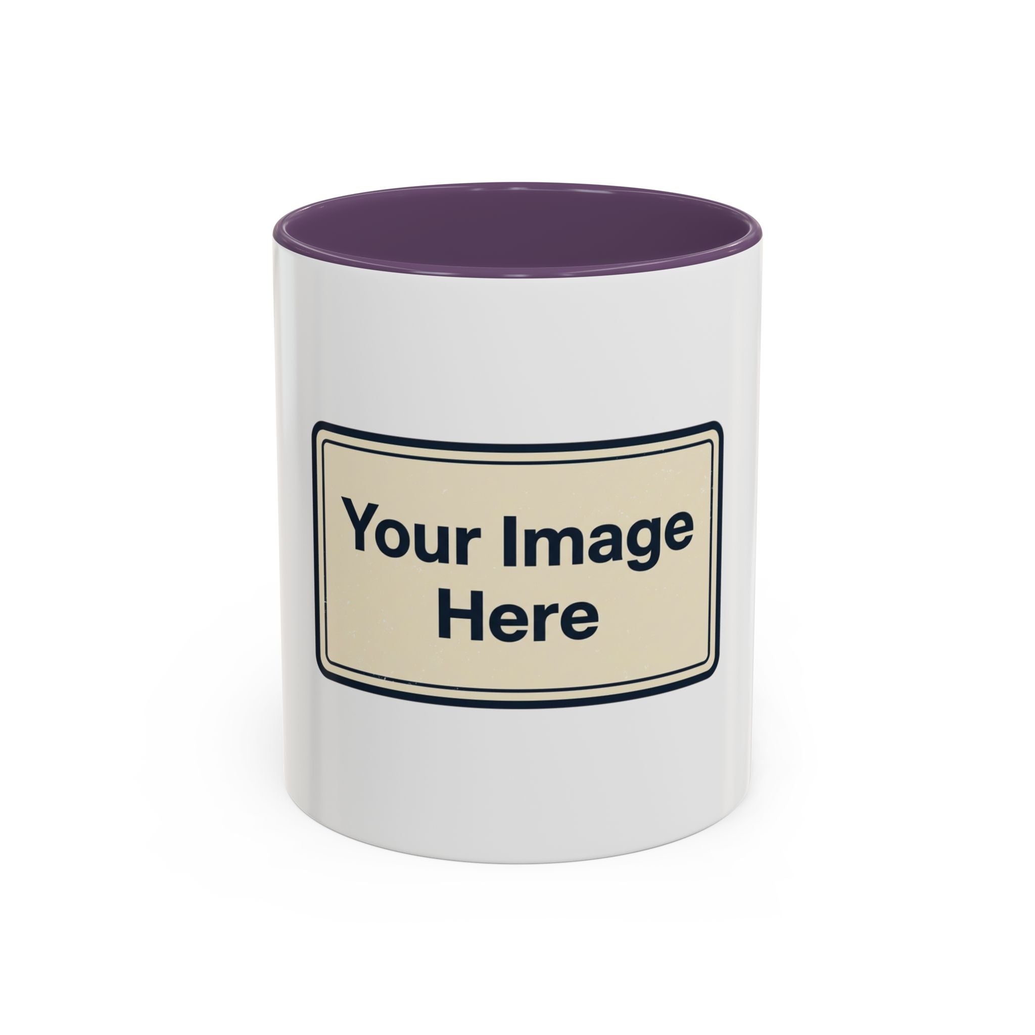Custom Accent Coffee Mug — Personalized Image & Text Photo Mug (11/15 oz)