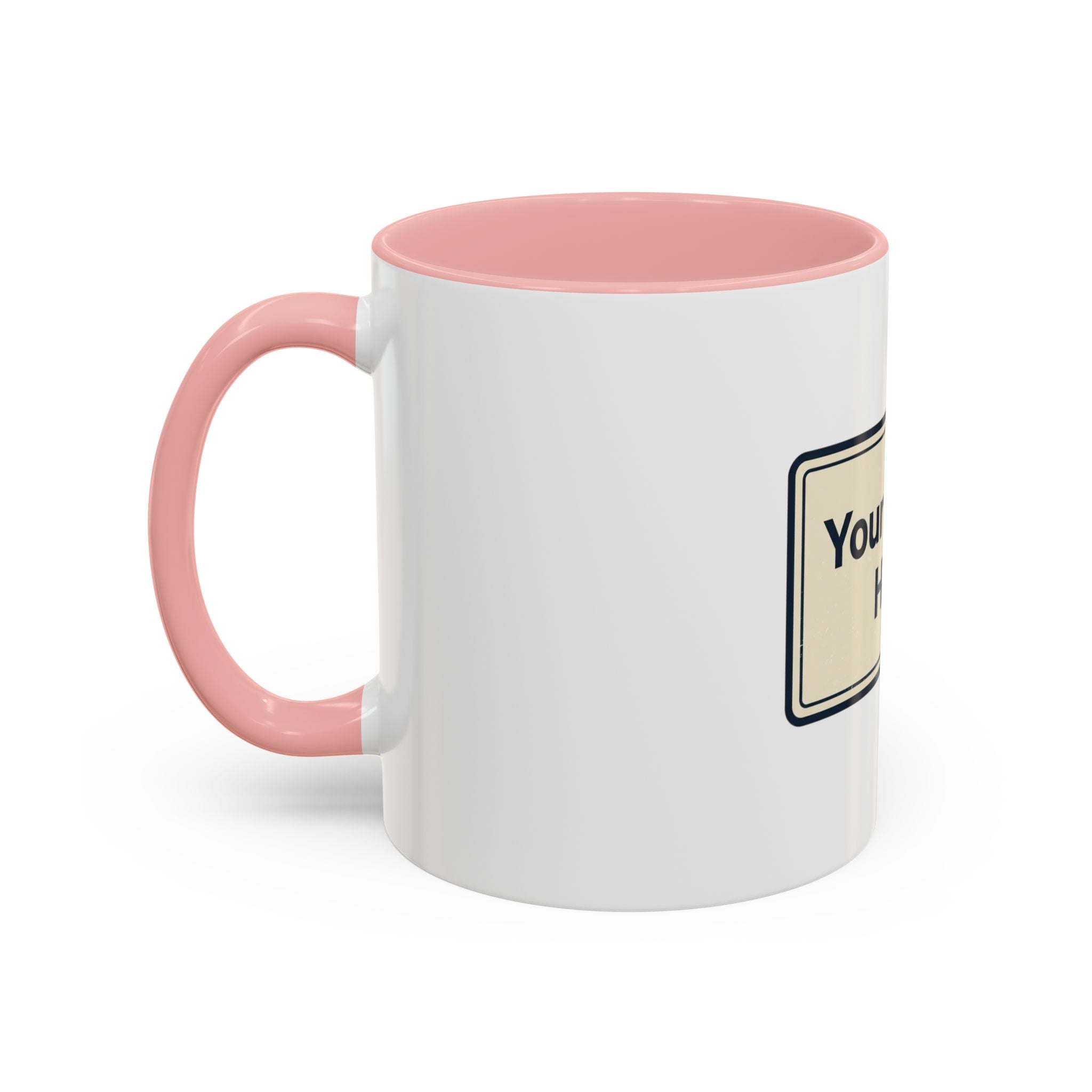 Custom Accent Coffee Mug — Personalized Image & Text Photo Mug (11/15 oz)