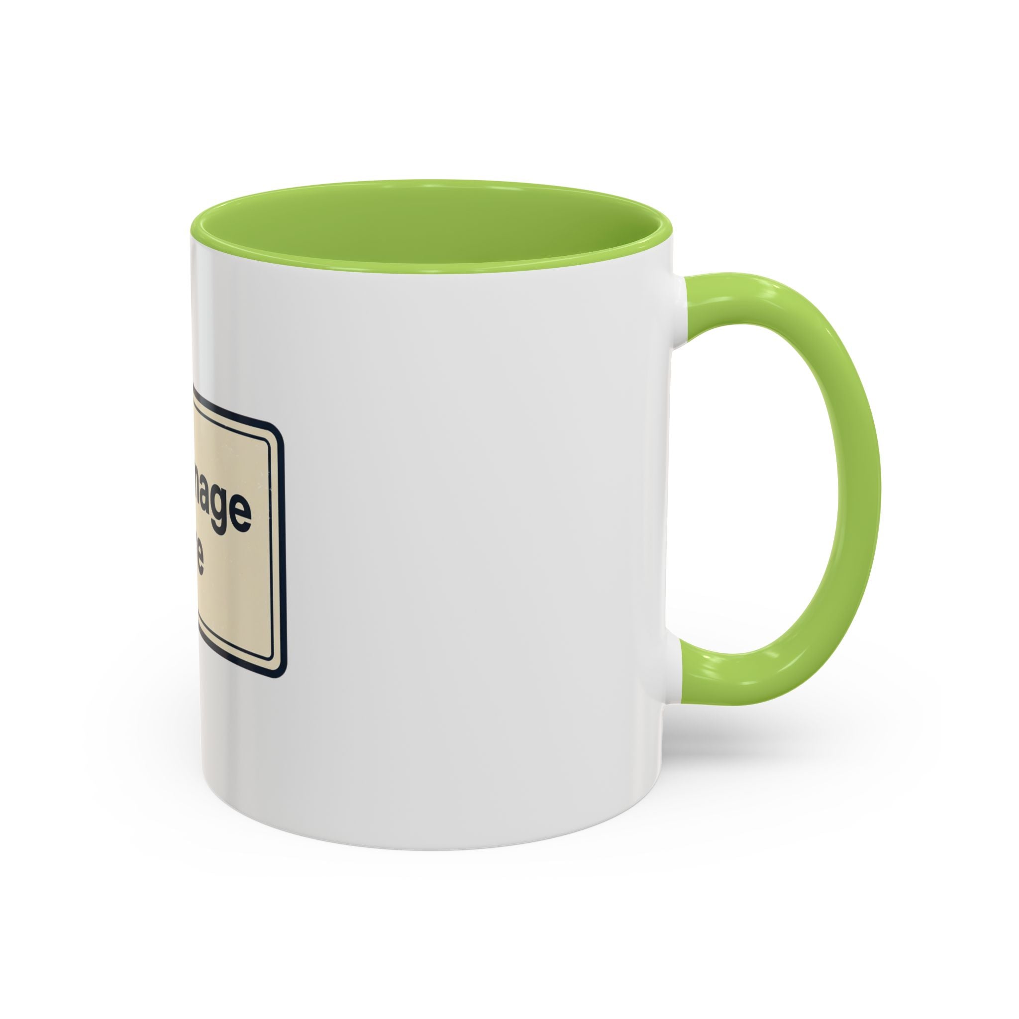 Custom Accent Coffee Mug — Personalized Image & Text Photo Mug (11/15 oz)