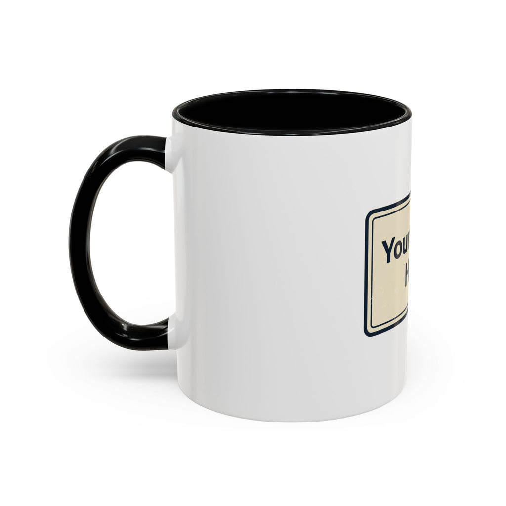 Custom Accent Coffee Mug — Personalized Image & Text Photo Mug (11/15 oz)