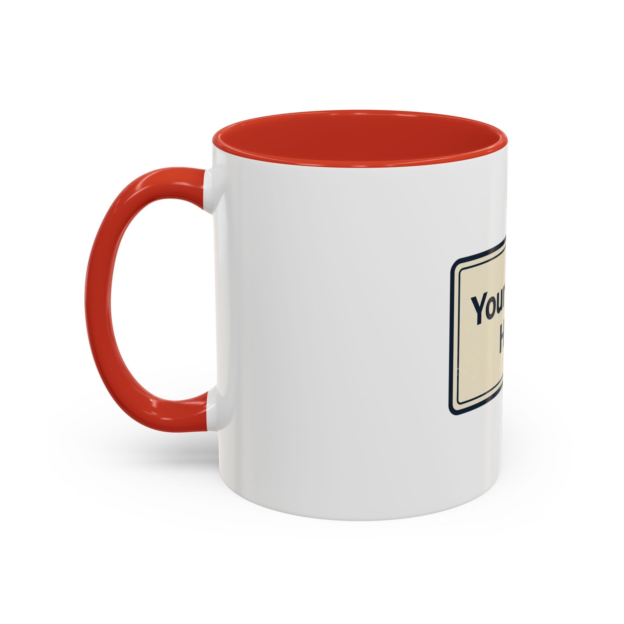 Custom Accent Coffee Mug — Personalized Image & Text Photo Mug (11/15 oz)