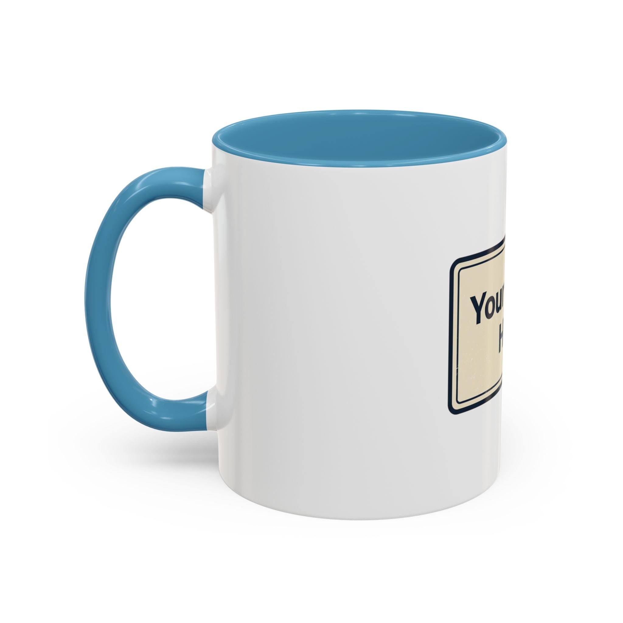 Custom Accent Coffee Mug — Personalized Image & Text Photo Mug (11/15 oz)