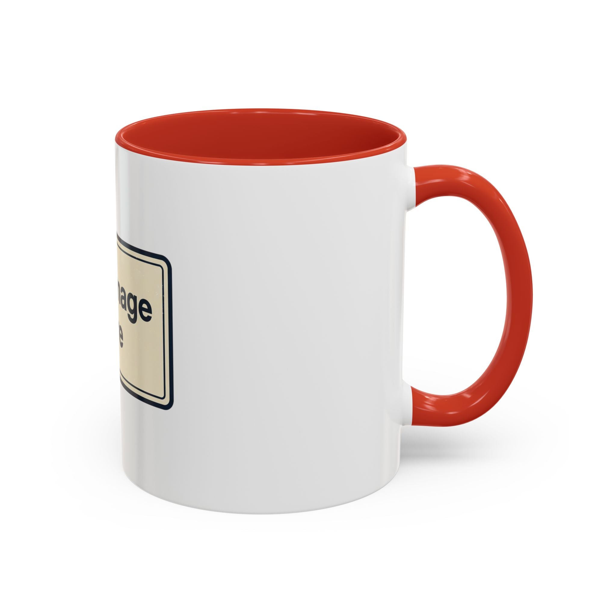 Custom Accent Coffee Mug — Personalized Image & Text Photo Mug (11/15 oz)